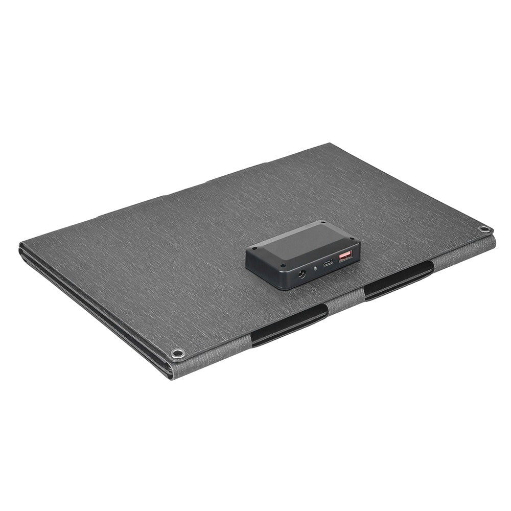 DE-40 40W Solar Charger with Type-C  /  USB  /  DC Ports IP65 Waterproof Foldable Monocrystalline Solar Panel