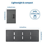 DE-40 40W Solar Charger with Type-C  /  USB  /  DC Ports IP65 Waterproof Foldable Monocrystalline Solar Panel
