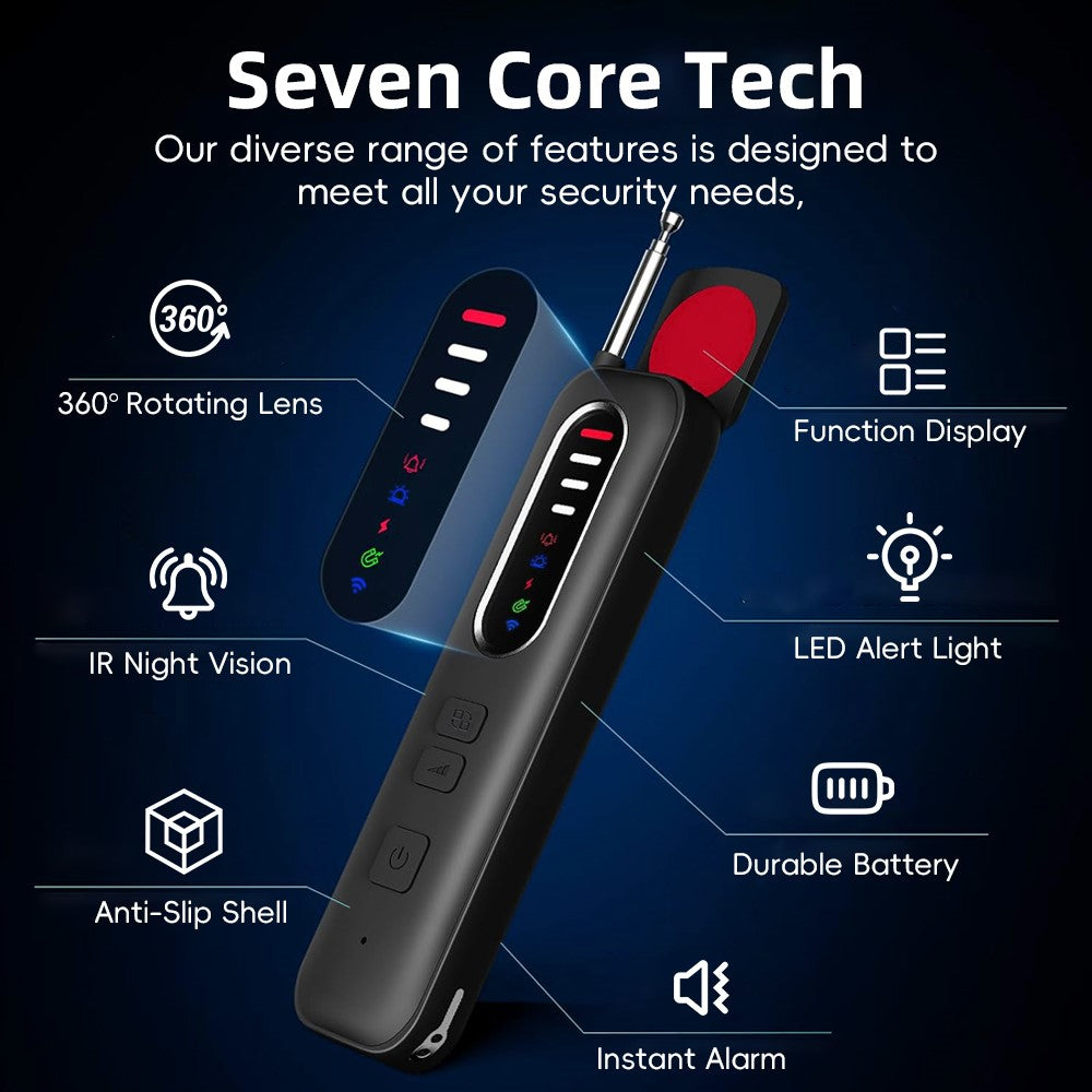 T012 Infrared Detection Anti-Spy Camera RF Signal Detector for Hotel Privacy Protection