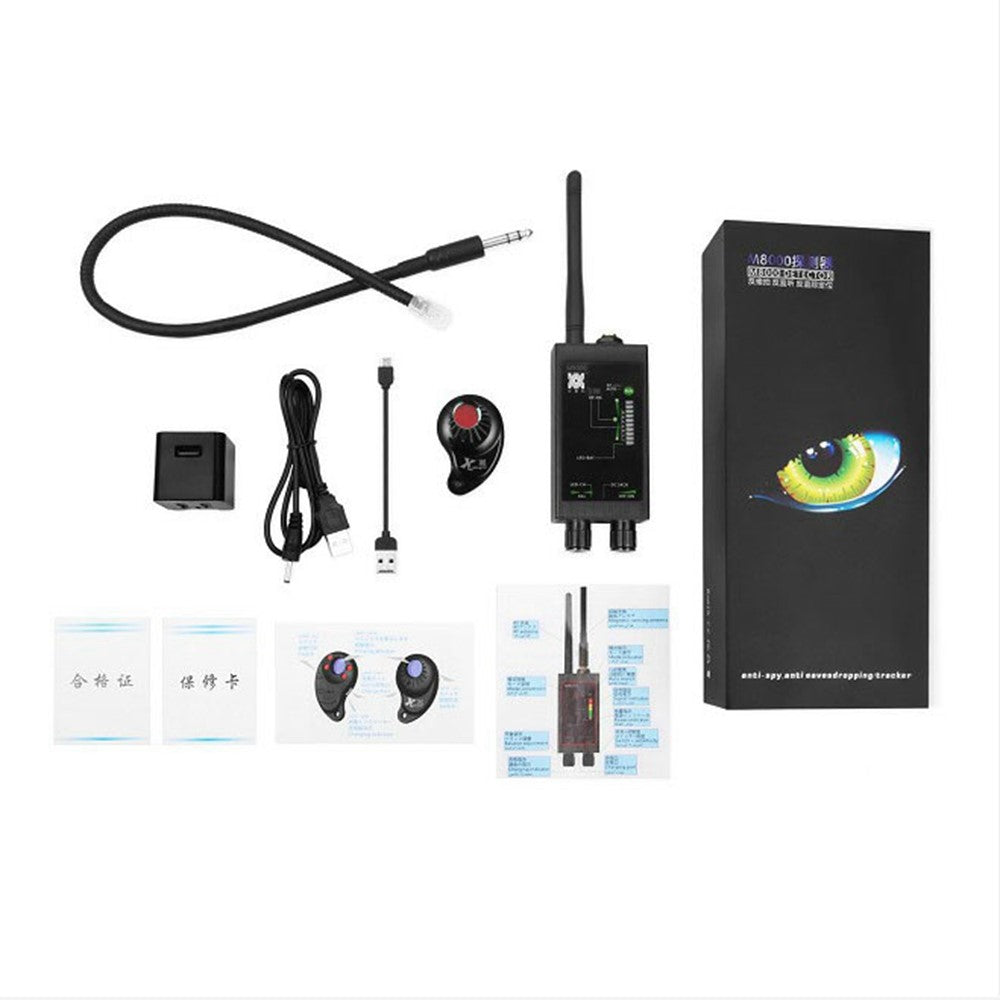 M8000 Signal Detector Anti Spy Camera GPS Tracker Wireless Signal Detector for Hotel Office Car