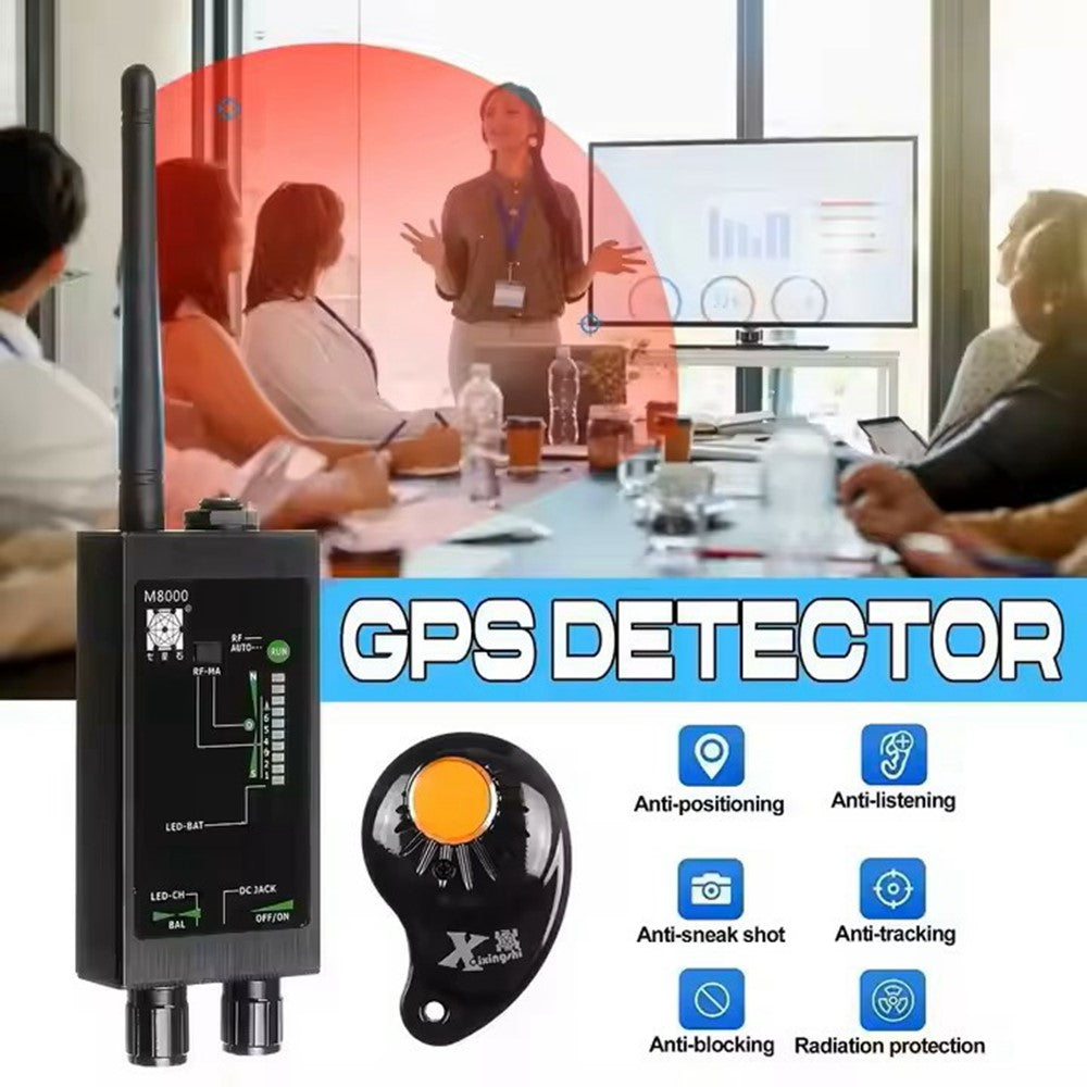 M8000 Signal Detector Anti Spy Camera GPS Tracker Wireless Signal Detector for Hotel Office Car