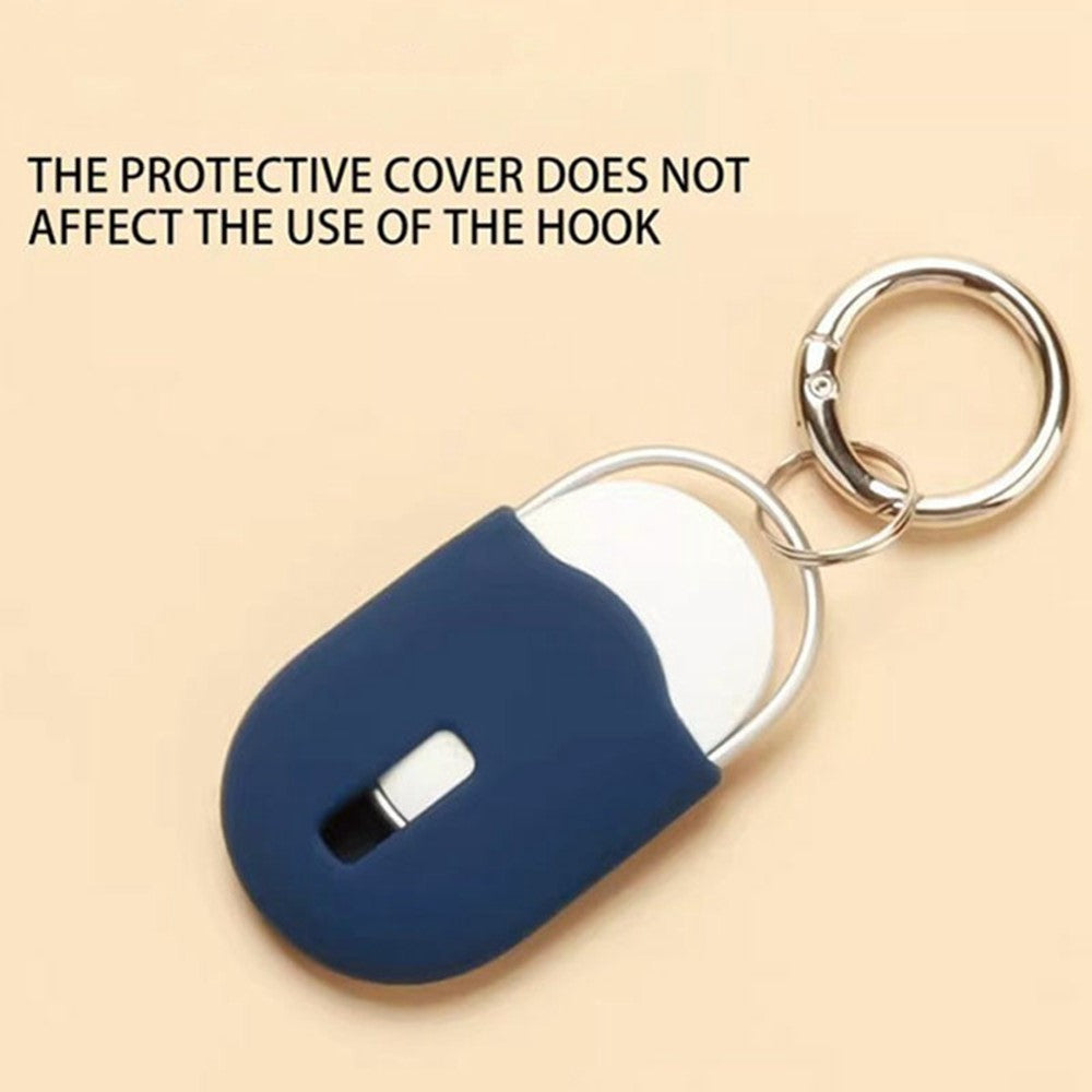 For Xiaomi Tag Silicone Protective Case Shockproof Tracker Cover with Hanging Buckle