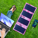 20W 4 Folds Portable Solar Panel Charger Pack IP65 Waterproof Foldable Outdoor Emergency Power Bank