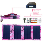 20W 4 Folds Portable Solar Panel Charger Pack IP65 Waterproof Foldable Outdoor Emergency Power Bank