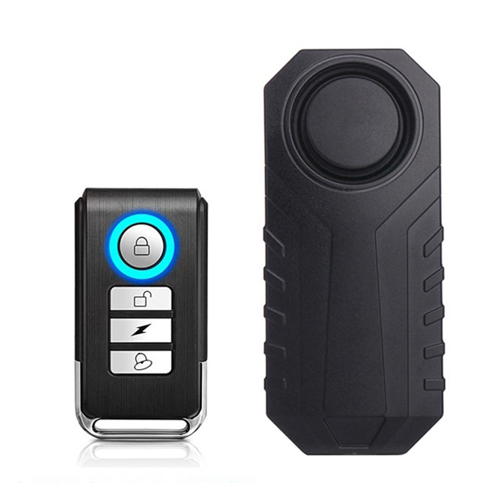 SF22R 113dB Wireless Remote Control Vibration Alarm Anti-Theft Device for Bicycle Motorcycle Electric Scooter