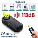SF22R 113dB Wireless Remote Control Vibration Alarm Anti-Theft Device for Bicycle Motorcycle Electric Scooter