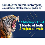 SF22R 113dB Wireless Remote Control Vibration Alarm Anti-Theft Device for Bicycle Motorcycle Electric Scooter