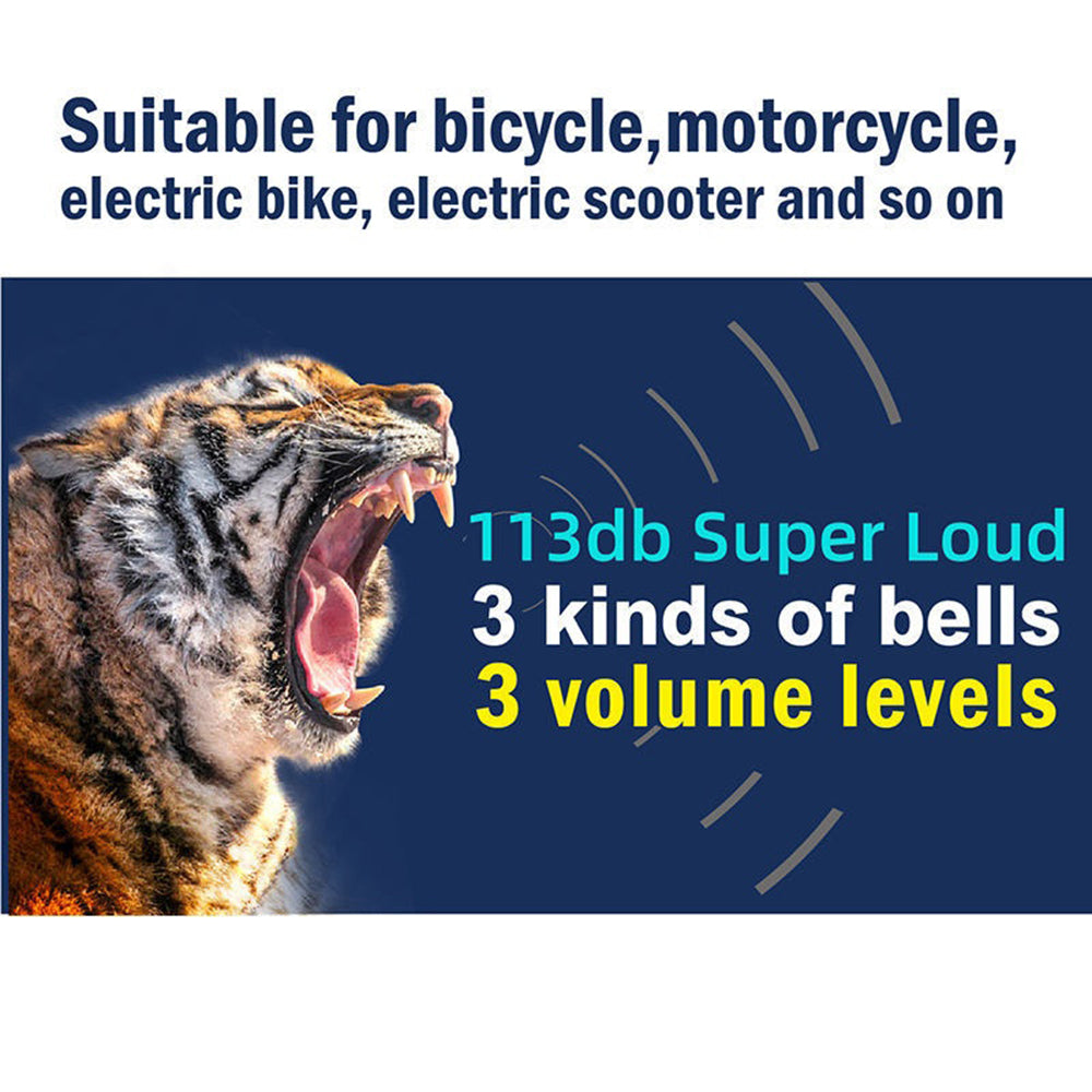 SF22R 113dB Wireless Remote Control Vibration Alarm Anti-Theft Device for Bicycle Motorcycle Electric Scooter