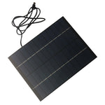 6W Solar Panel Charger Type-C Port 12V Polycrystalline Silicon Solar Charging Board for Security Camera