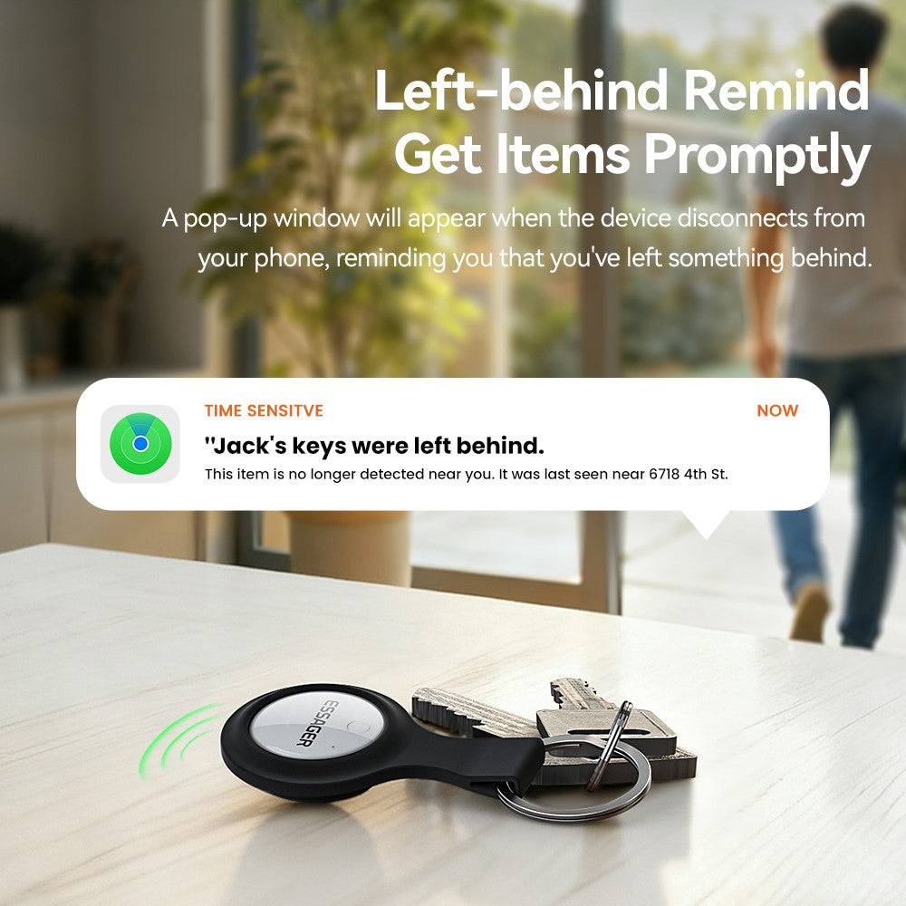 ESSAGER Smart Tag Tracker Anti-Lost Device Keys Bags Locator Compatible with Find My App