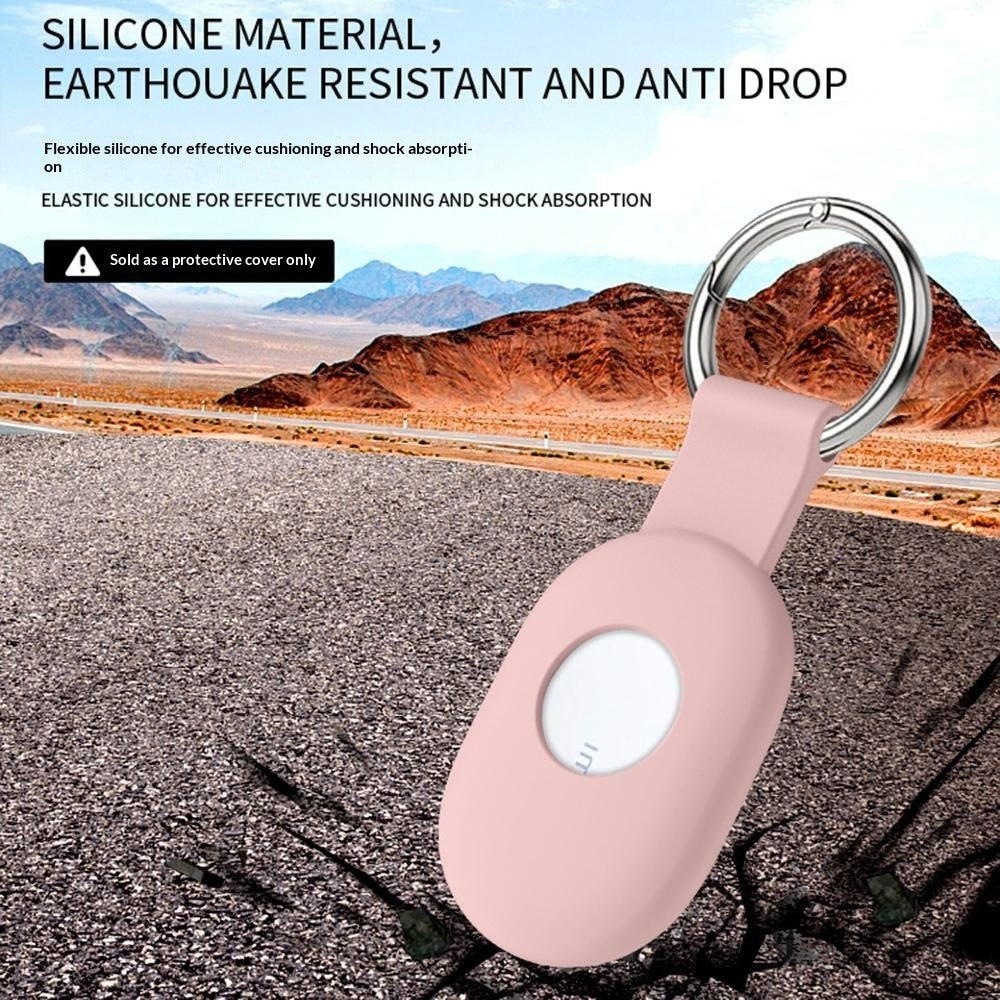 For Xiaomi Tag Tracker Silicone Case Dustproof Portable Protective Cover with Keychain Ring