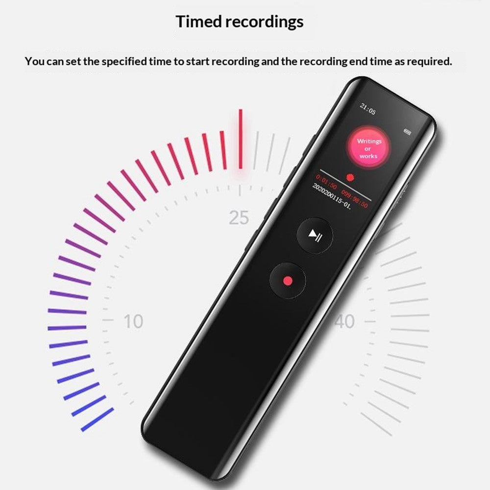 N5 32GB Digital Voice Recorder Noise Cancelling HD Audio Professional Portable Recording Device for Meetings Lectures Interviews