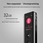 N5 32GB Digital Voice Recorder Noise Cancelling HD Audio Professional Portable Recording Device for Meetings Lectures Interviews
