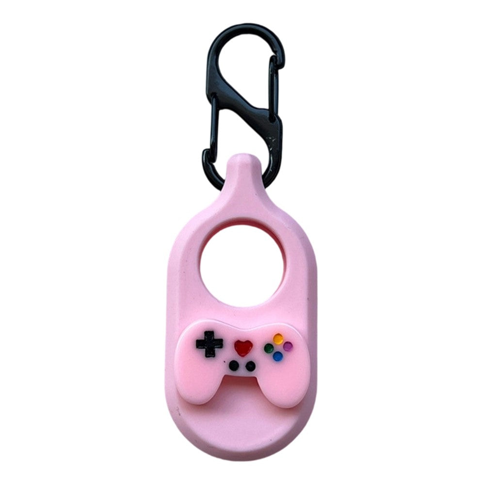 For Samsung Galaxy SmartTag2 Tracker Silicone Case Cartoon Dustproof Cover with Carabiner Hook