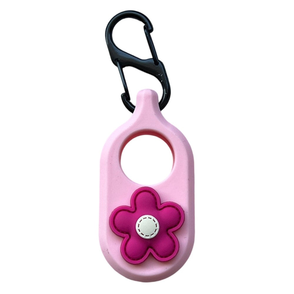 For Samsung Galaxy SmartTag2 Tracker Silicone Case Cartoon Dustproof Cover with Carabiner Hook