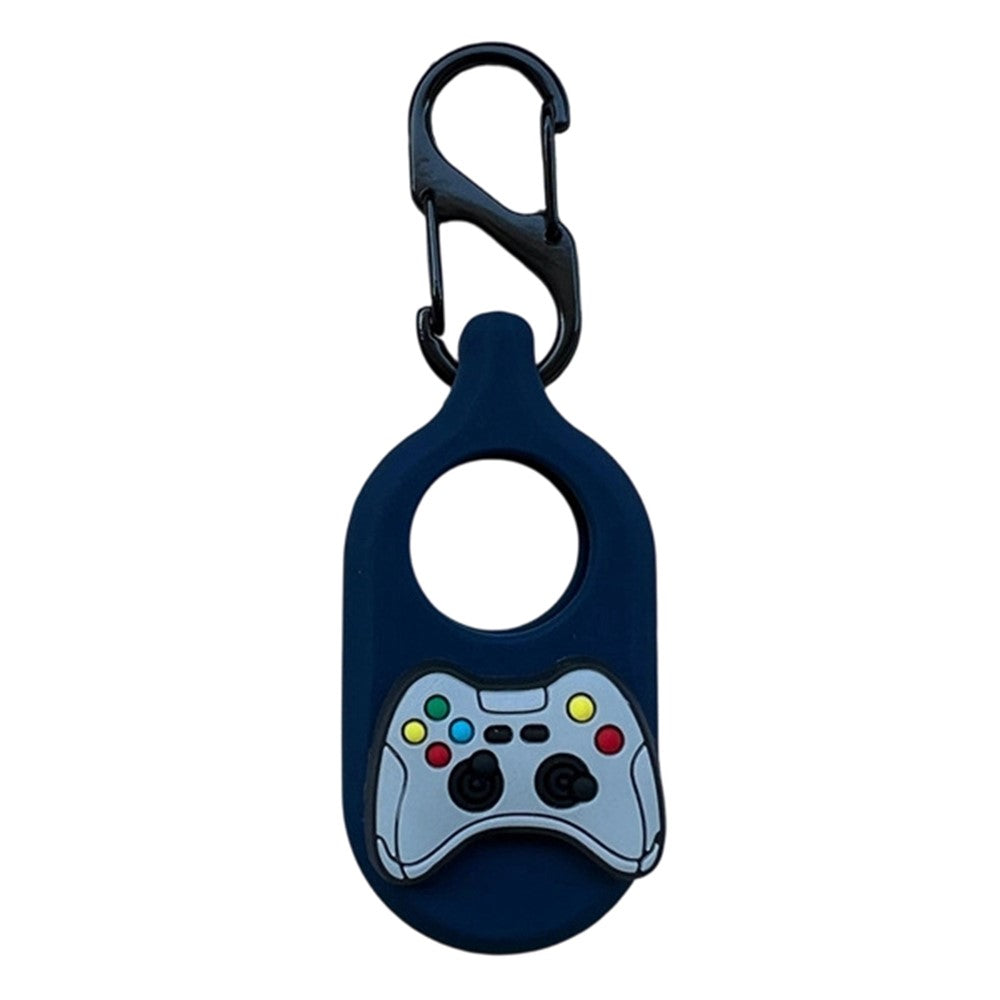 For Samsung Galaxy SmartTag2 Tracker Silicone Case Cartoon Dustproof Cover with Carabiner Hook