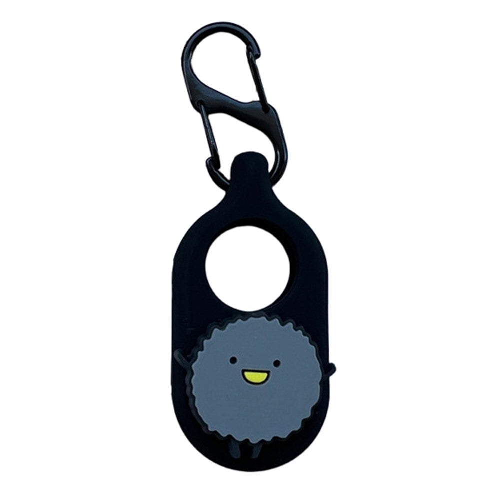 For Samsung Galaxy SmartTag2 Tracker Silicone Case Cartoon Dustproof Cover with Carabiner Hook