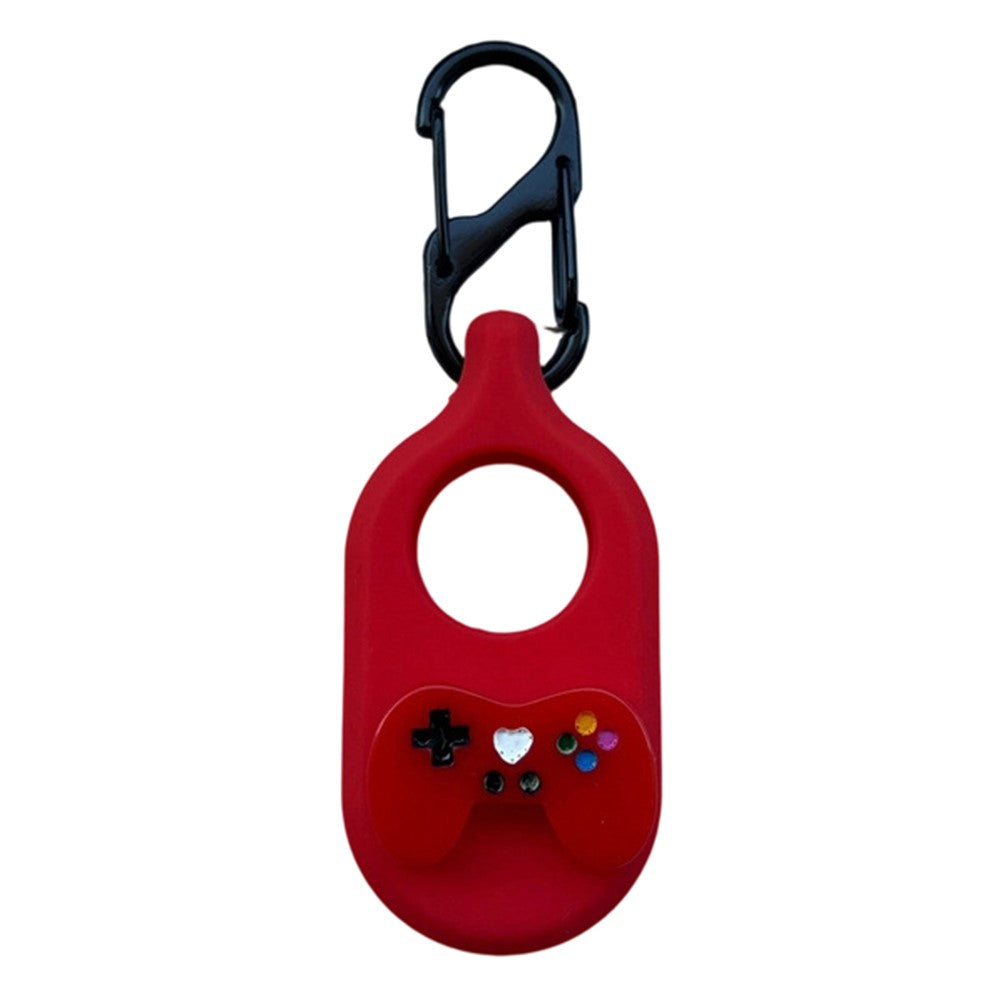 For Samsung Galaxy SmartTag2 Tracker Silicone Case Cartoon Dustproof Cover with Carabiner Hook