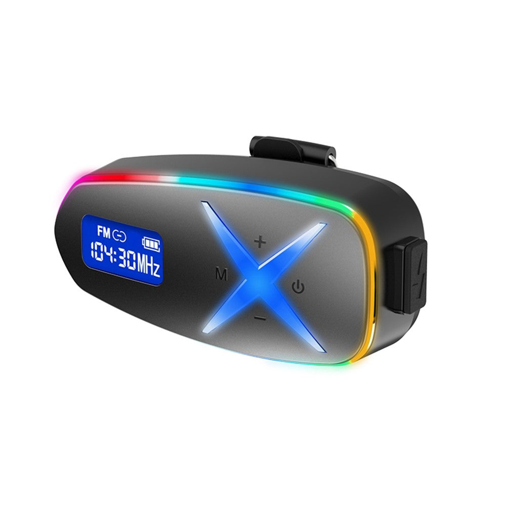 K16 Helmet Bluetooth-compatible Headphones Music Stereo 40H Playtime IP65 Waterproof Wireless Earphones for Motorcycle (No Memory Card)