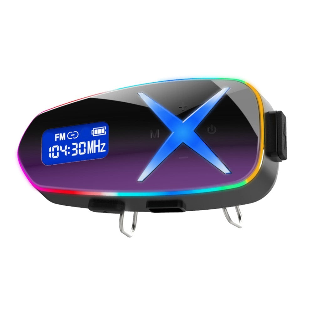 K16 Helmet Bluetooth-compatible Headphones Music Stereo 40H Playtime IP65 Waterproof Wireless Earphones for Motorcycle (No Memory Card)