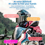 K16 Helmet Bluetooth-compatible Headphones Music Stereo 40H Playtime IP65 Waterproof Wireless Earphones for Motorcycle (No Memory Card)