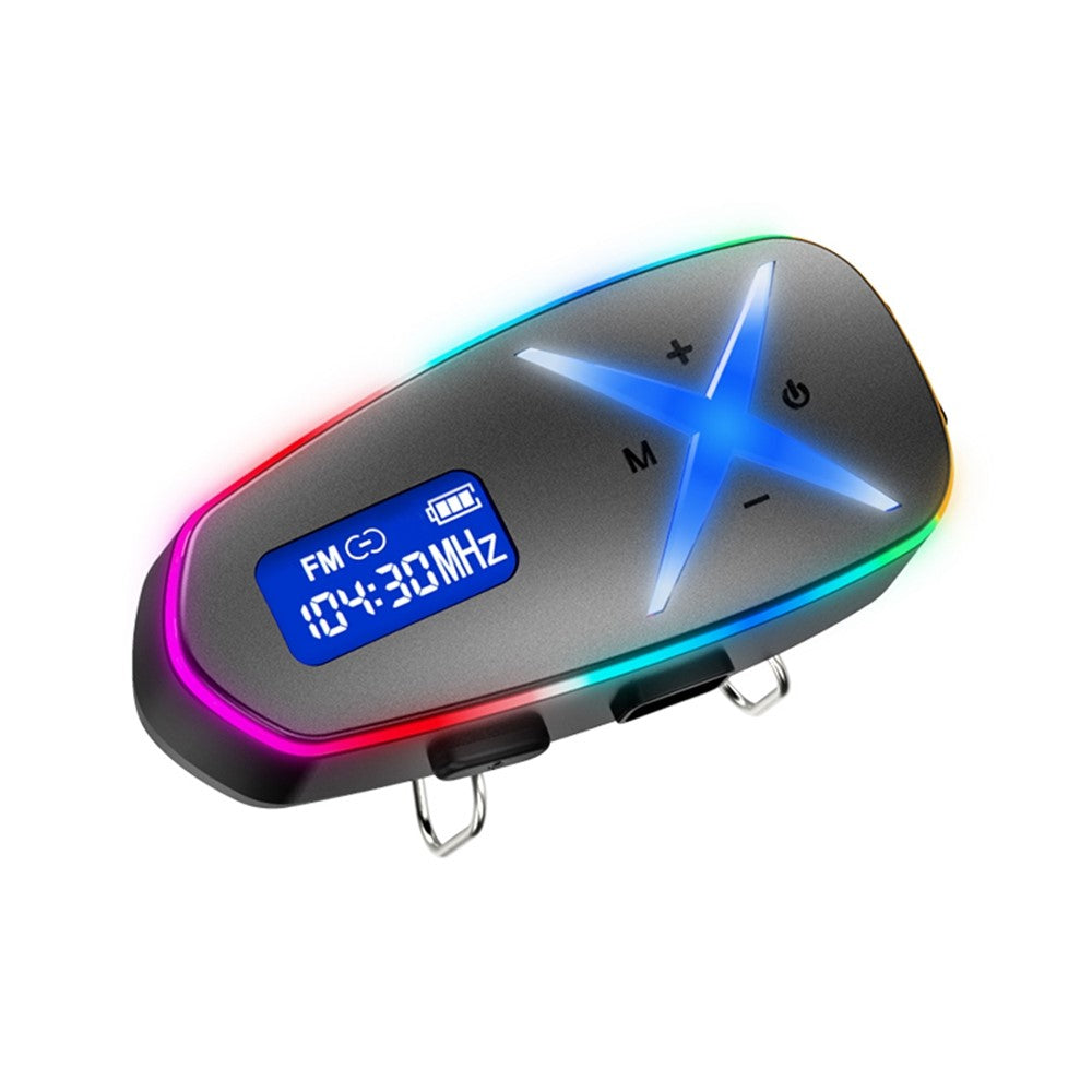 K16 Helmet Bluetooth-compatible Headphones Music Stereo 40H Playtime IP65 Waterproof Wireless Earphones for Motorcycle (No Memory Card)