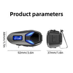 K13-2X Motorcycle Helmet Bluetooth-compatible Headset IP65 Waterproof Intercom 40H Battery Helmet Headphone (No Memory Card)