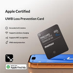 MOMAX BR18 PINCARD ULTRA MINI Wireless Charging UWB Tracker Tracking Device Anti-Lost Tracker for iOS