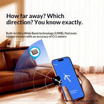 MOMAX BR18 PINCARD ULTRA MINI Wireless Charging UWB Tracker Tracking Device Anti-Lost Tracker for iOS