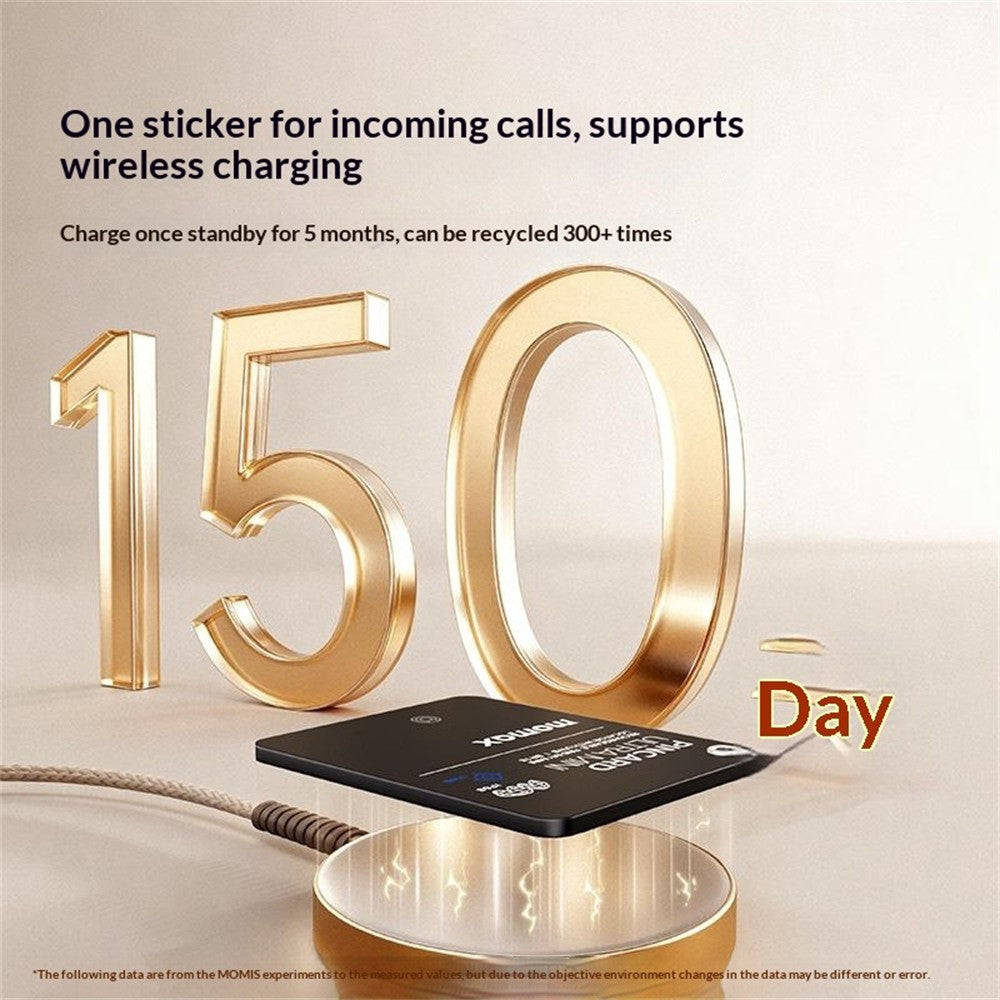 MOMAX BR18 PINCARD ULTRA MINI Wireless Charging UWB Tracker Tracking Device Anti-Lost Tracker for iOS