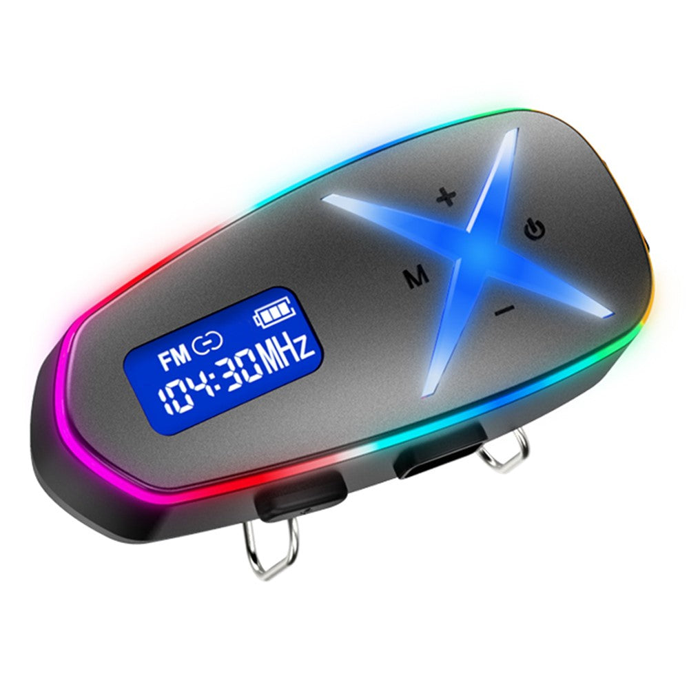 K16-2X Bluetooth-kompatible hjelmhøretelefoner 40H-batteri IP65-vandtætte 3D-stereotrådløse høretelefoner til motorcykel og cykling