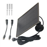 D-306 3W Solar Panel 6000mAh Battery Solar Charger for Security Camera with DC3.5 + Type-C Dual Ports