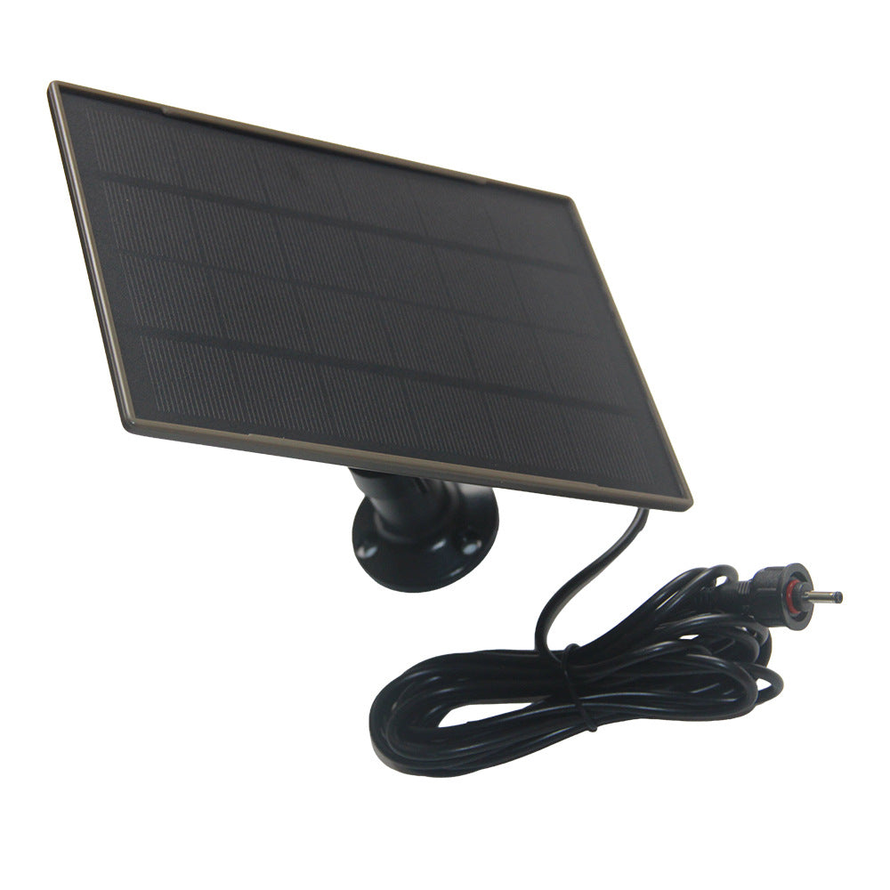 D-306 3W Solar Panel 6000mAh Battery Solar Charger for Security Camera with DC3.5 + Type-C Dual Ports