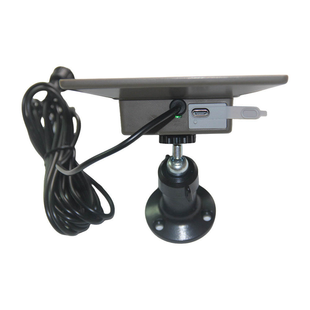 D-306 3W Solar Panel 6000mAh Battery Solar Charger for Security Camera with DC3.5 + Type-C Dual Ports