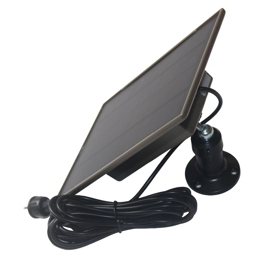 D-306 3W Solar Panel 6000mAh Battery Solar Charger for Security Camera with DC3.5 + Type-C Dual Ports