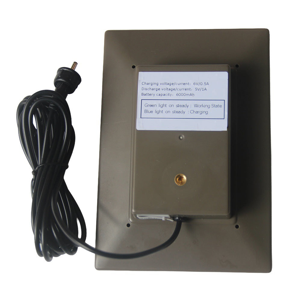 D-306 3W Solar Panel 6000mAh Battery Solar Charger for Security Camera with DC3.5 + Type-C Dual Ports
