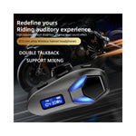 K13-2X Bluetooth-kompatible motorcykelhjelmhovedtelefoner IP65 Vandtæt Trådløst Headset til Ridesport