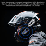 K13-2X Bluetooth-kompatible motorcykelhjelmhovedtelefoner IP65 Vandtæt Trådløst Headset til Ridesport