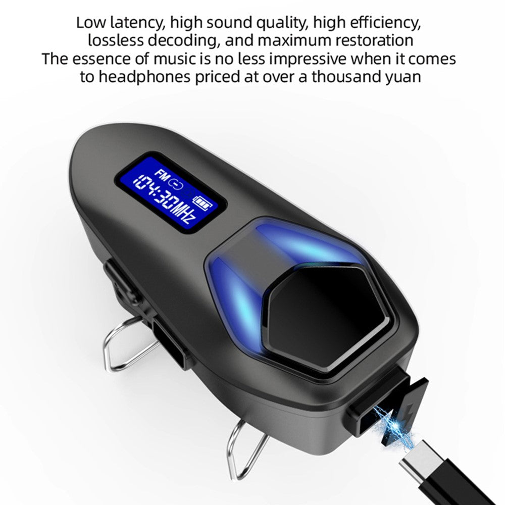 K13-2X Bluetooth-kompatible motorcykelhjelmhovedtelefoner IP65 Vandtæt Trådløst Headset til Ridesport
