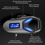 K13-2X Bluetooth-kompatible motorcykelhjelmhovedtelefoner IP65 Vandtæt Trådløst Headset til Ridesport