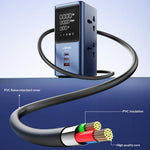 LDNIO SC2 7-i-1 stationär grenuttag 4 AC-uttag 3 USB-portar 45W GaN USB snabbladdningstornuttag för kontor/hem