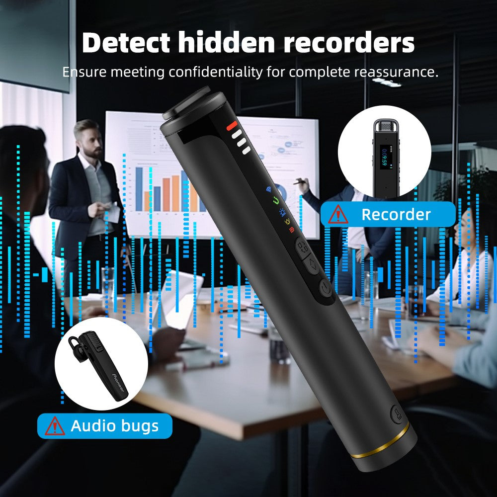 T016 Hidden Camera Bug Detector GPS Signal Anti-Spy Device Magnetic Field Detection for Hotel Car Public Restroom
