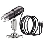 321 Handheld Digital Microscope 2MP 1600X Magnification LED Light USB-C iP (5-14) Cable Mini Camera Magnification Tool for iPhone Android