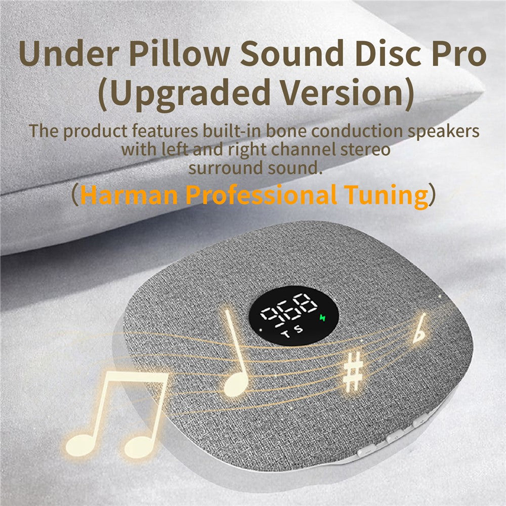 QY15 Sleep Speaker Under Pillow Sound Disc Bluetooth-compatible Bone Conduction Speaker