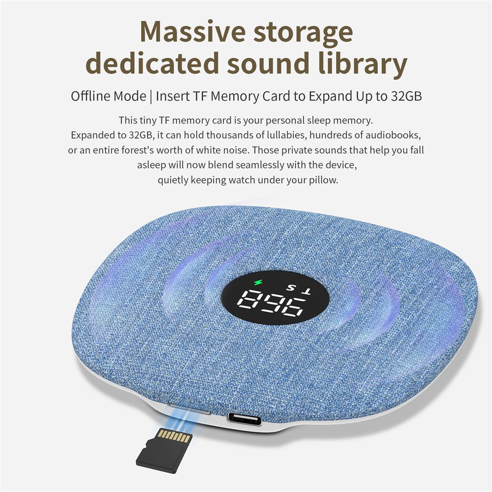 QY15 Sleep Speaker Under Pillow Sound Disc Bluetooth-compatible Bone Conduction Speaker