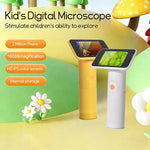 S388 Kids Digital Microscope 2MP 2.8 inch 1600X Magnification Microscope for Science Education (without Memory Card)