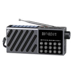 JOC H6138REC-S Solar Powered Digital Radio Bluetooth-compatible FM Recorder with Emergency Light