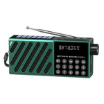 JOC H6138REC-S Solar Powered Digital Radio Bluetooth-compatible FM Recorder with Emergency Light