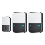 U500 IP44 Waterproof 45 Ringtones 4 Volume Levels 150-200m Range Wireless Doorbell Kit, 1 Transmitter + 2 Receivers