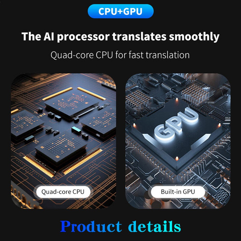 F5 AI Voice Translator Touch Screen 142-Language Online Translator with Offline Translation for Travel Business Learning, 1+8GB